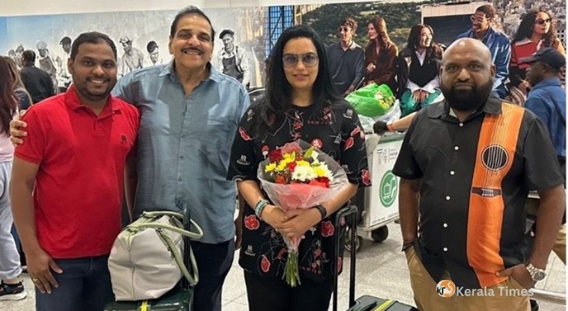 റ്റി കെ എഫ് ഓണം മുഖ്യാതിഥി സിനിമാ താരം ശ്വേതാ മേനോനു  ന്യൂയോർക്കിൽ സ്വീകരണം നൽകി