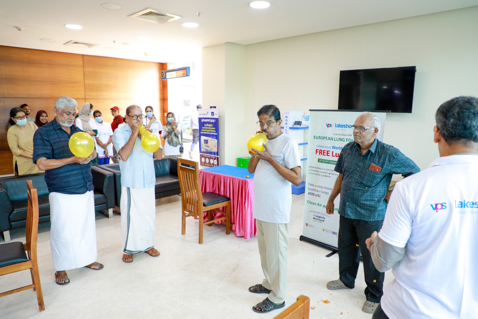 ശ്വാസകോശ ദിനം: വിപിഎസ് ലേക്‌ഷോറിൽ സൗജന്യ പരിശോധന