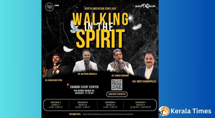 ഡാളസിൽ ‘സ്വർഗ്ഗീയ വിരുന്ന്’ സഭയുടെ പ്രഥമ കോൺക്ലേവ് മാർച്ച് 7 മുതൽ 9 വരെ
