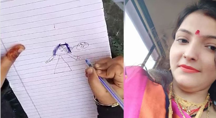 4 വയസ്സുകാരിയുടെ വരച്ച ചിത്രം: അമ്മയുടെ കൊലപാതകത്തിന് തെളിവാകുമോ?