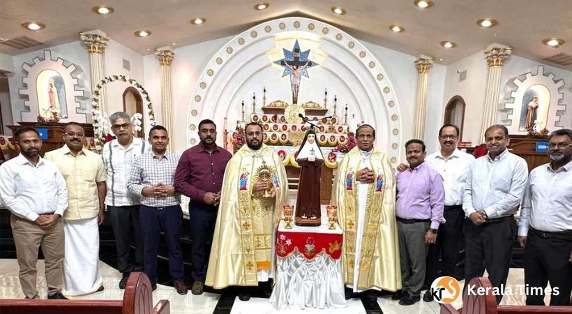 സെന്റ് മറിയം ത്രേസ്യാ സിറോ മലബാർ മിഷനിൽ തിരൂസ്വരൂപവും തിരുശേഷിപ്പും പ്രതിഷ്ഠിച്ചു