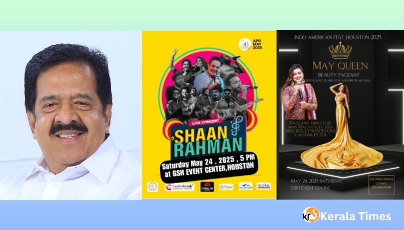 ഹൂസ്റ്റണിൽ ഇൻഡോ അമേരിക്കൻ ഫെസ്റ്റ് മെയ് 24 ന് – രമേശ് ചെന്നിത്തല മുഖ്യാതിഥി ; ഒരുക്കങ്ങൾ പുരോഗമിക്കുന്നു.