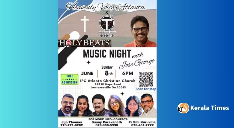 ഹോളിബീറ്റ്സ് സംഗീത നിശ ജൂൺ 8ന് അറ്റ്ലാന്റയിൽ