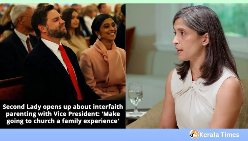 ഉഷാ വാൻസിന്റെ കുടുംബം, ഹിന്ദു-കത്തോലിക്കാ ഇന്റർഫെയ്ത്ത് കുടുംബത്തിനു മാതൃക.