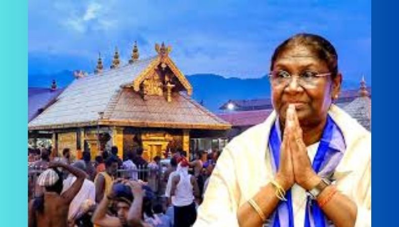 ശബരിമലയിൽ ദർശനം നടത്തി രാഷ്ട്രപതി ദ്രൗപദി മുർമു; ഇരുമുടിക്കെട്ടുമായി പതിനെട്ടാംപടി കയറി.