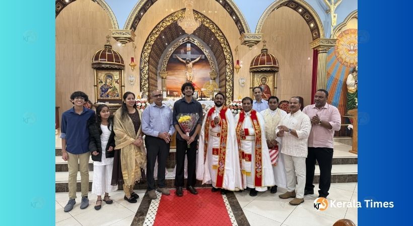 യു.എസ്.എ U-17 വോളിബോൾ താരം ഷോൺ അറക്കപ്പറമ്പിലിനെ ചിക്കാഗോ സെന്റ് മേരീസ് ഇടവക ആദരിച്ചു.