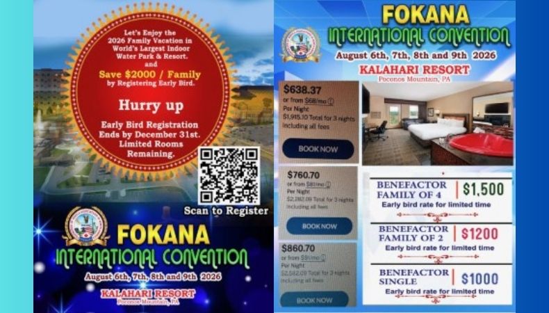 ക്രിസ്മസ് ന്യൂ ഇയർ സമ്മാനമായി   ഫൊക്കാന ഏർലി ബേർഡ് രജിസ്ട്രേഷൻ ഡിസംബർ 31 വരെ മാത്രം.