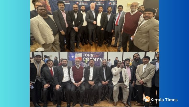 ഡാളസിനെ ആവേശത്തിലാഴ്ത്തി സെനറ്റർ ജോൺ കോൺയൺ; ഭാരതീയ നിവാസിൽ പ്രവാസി സംഗമം.