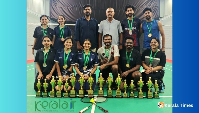 ഇന്‍ഫോപാര്‍ക്ക് തൃശൂര്‍ ഷട്ടിൽ ബാഡ്മിന്റൺ ടൂർണമെന്റ്; 70 ടീമുകൾ മാറ്റുരച്ചു.