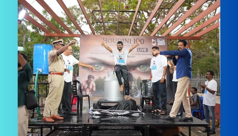 മാനവീയം വീഥിയെ ആവേശത്തിന്റെ മുൾമുനയിൽ നിർത്തി മില്‍ക് ക്യാന്‍ എസ്‌കേപ്പ് ആക്ട്