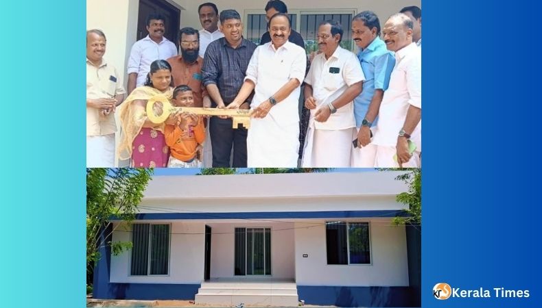 ഭവനരഹിത കുടുംബത്തിന് ഐ ഒ സി (യു കെ)– പീറ്റർബൊറോ യൂണിറ്റ് നിർമിച്ചു നൽകിയ ‘സ്‌നേഹ വീടി’ന്റെ താക്കോൽ ദാനം വി ഡി സതീശൻ എം എൽ എ നിർവഹിച്ചു.