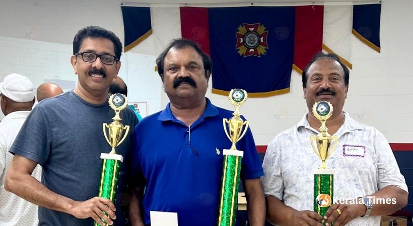 കണക്റ്റികട്ട് മാസ്റ്റേഴ്സ് നാലാമത് 56 കാർഡ് മത്സരത്തിൽ ബേബി കോളങ്ങായിൽ ടീം ജേതാക്കളായി.