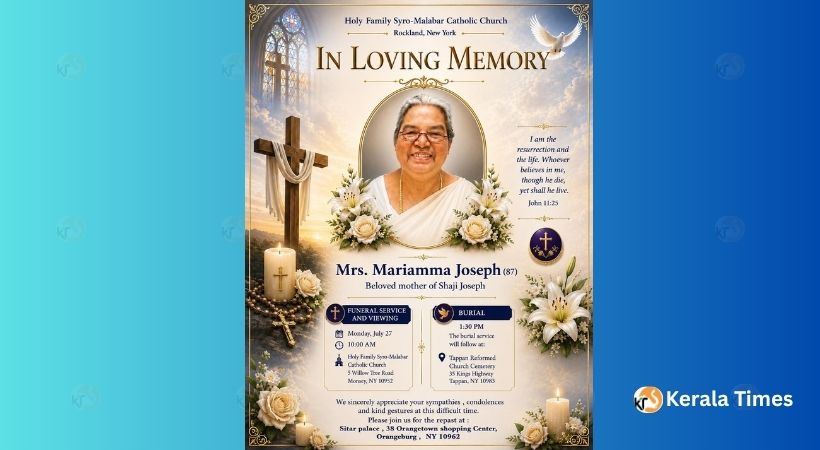 മറിയാമ്മ ജോർജ് (87) ന്യൂയോർക്കിൽ അന്തരിച്ചു