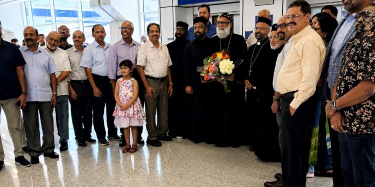ഡാലസ് സെന്റ് ഇഗ്നേഷ്യസ് കത്തീഡ്രലിന്റെ ആഭിമുഖ്യത്തിൽ ആബൂൻ മോർ ബസേലിയോസ് ജോസഫ്    കാതോലിക്കാ ബാവയ്ക്ക്ഡാലസ് എയർപോർട്ടിൽ ഭക്തിനിർഭരമായ സ്വീകരണം നൽകി.