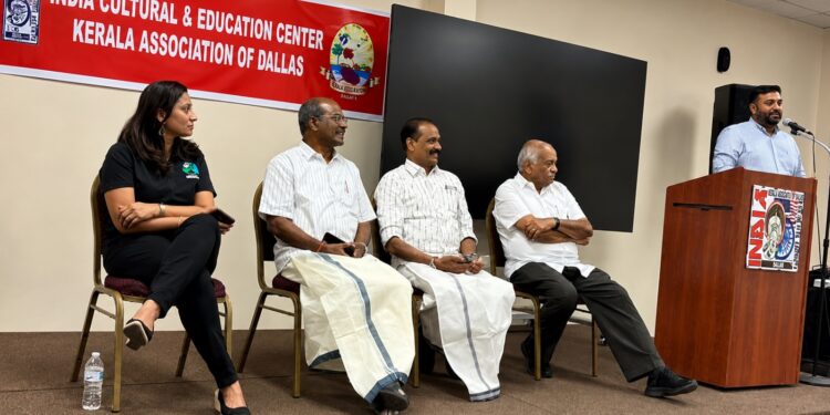 ഡാളസ് കേരള അസോസിയേഷൻ മേയർ ശ്രീ. വി. വി. രാജേഷിന് ഉജ്വല സ്വീകരണം നൽകി.