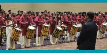 ചെണ്ടപ്പഞ്ചാരിമേളത്തിൽ  ഗിന്നസിസ്  റെക്കോർഡ് നേടി ഫൊക്കാന കൺവെൻഷൻ