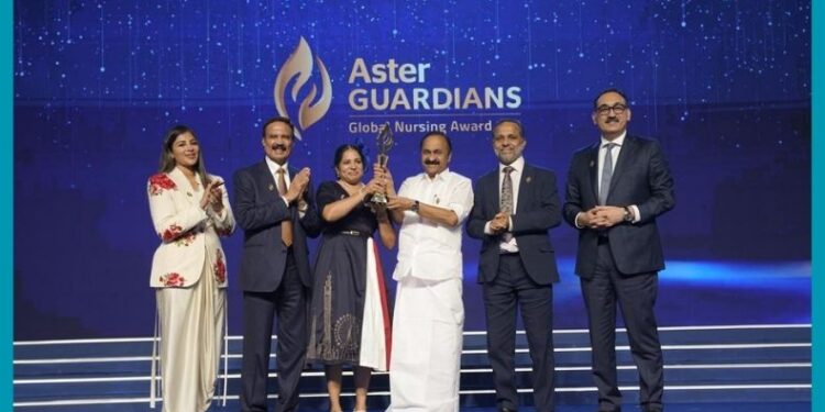 ആസ്റ്റർ ഗാർഡിയൻസ് ഗ്ലോബൽ നഴ്‌സിംഗ് അവാർഡ് 2026 വിജയിയായി മലയാളി നഴ്‌സ്‌ അജിമോൾ പ്രദീപ്; ലഭിക്കുക 250,000 യു.എസ് ഡോളർ സമ്മാനത്തുക