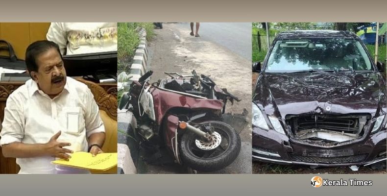 ചേരാനല്ലൂർ കാറപകടം: ‘ആരുടെ മകനായാലും നിയമം ഒരുപോലെ’; പോലീസിനെ വിമർശിച്ച്  രമേശ് ചെന്നിത്തല