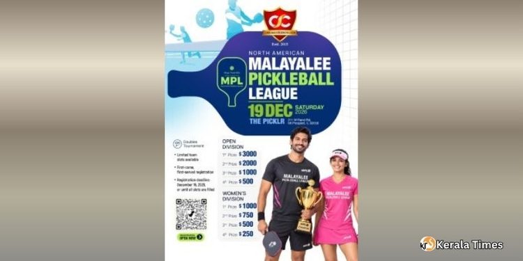 മലയാളീ പിക്കൾ ബോൾ ലീഗ് രജിസ്‌ട്രേഷൻ പുരോഗമിക്കുന്നു